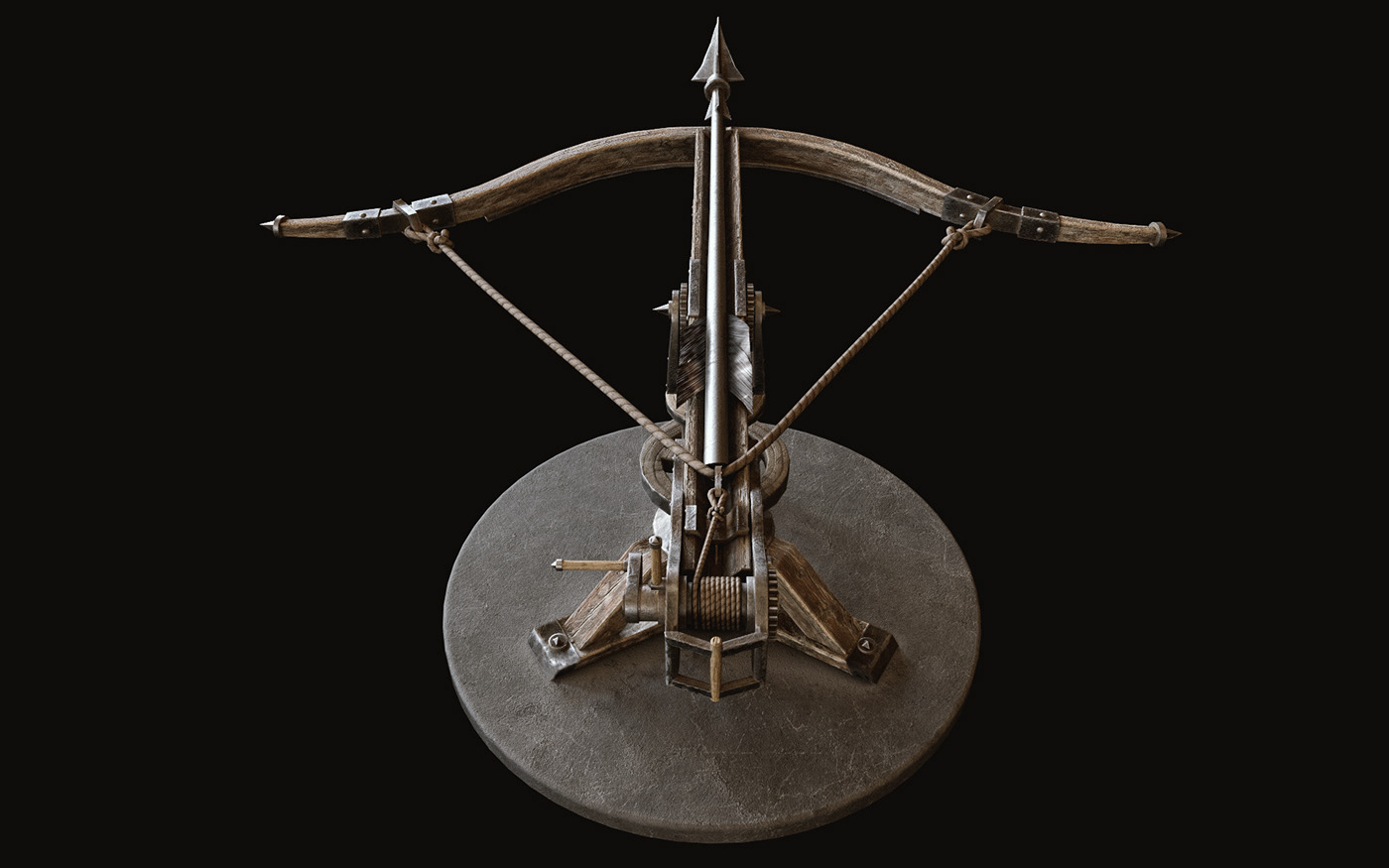 ballista Game Art props medieval Weapon Tomasz Cygan arrow vr Games