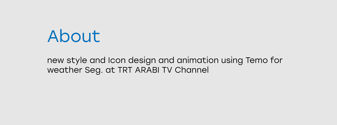 2D Animation broadcast Broadcast Design design identity motion graphics  TRT tv VizRt weather