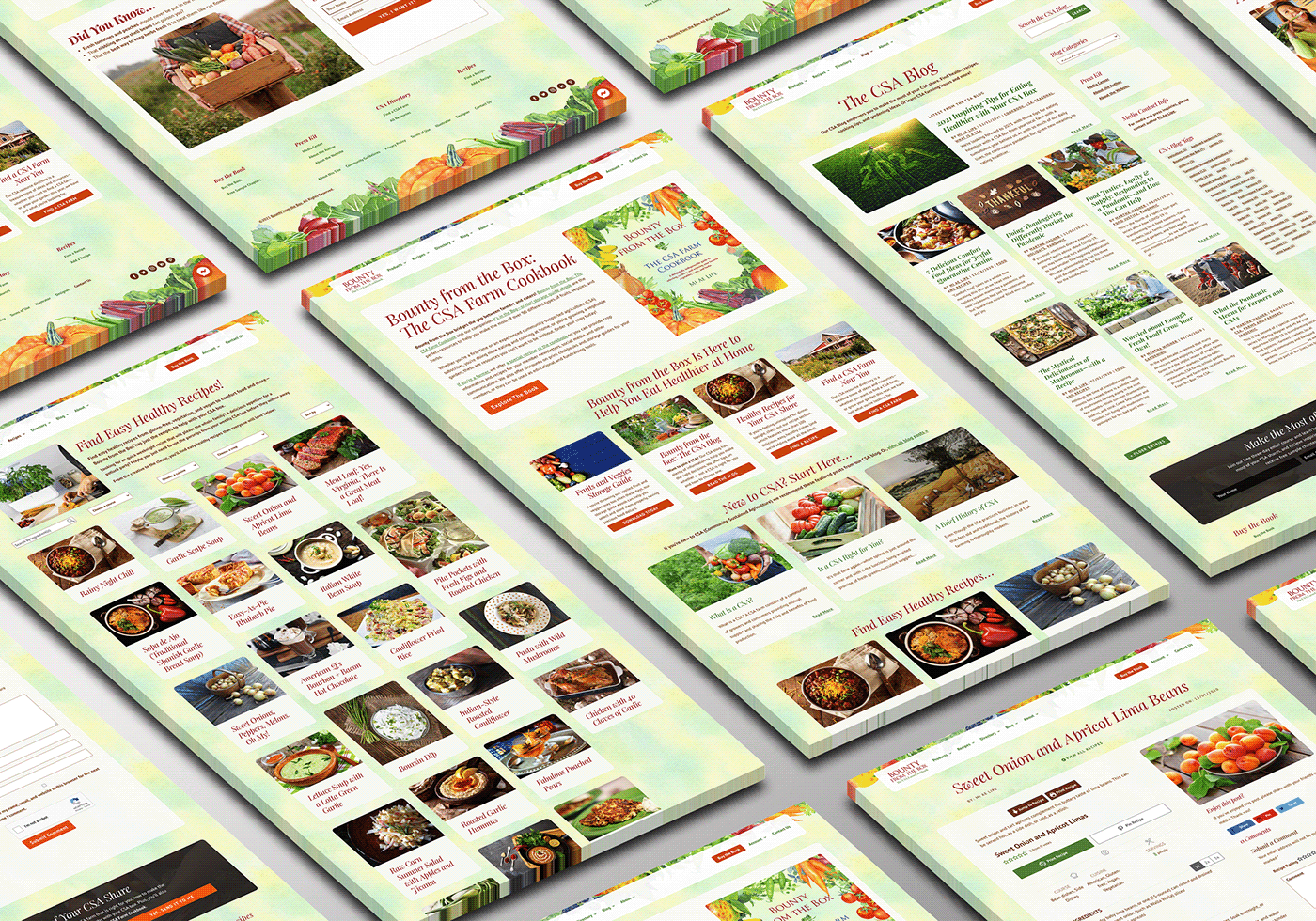 art direction  cookbook directory farming gardening organic recipes Web Design  Website Design Wordpress Website