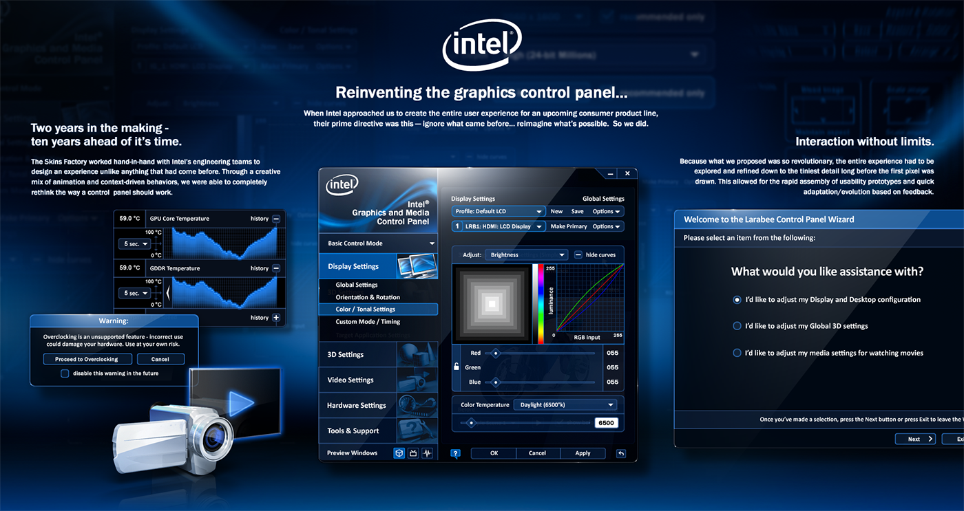 intel graphics and media control panel dual monitors