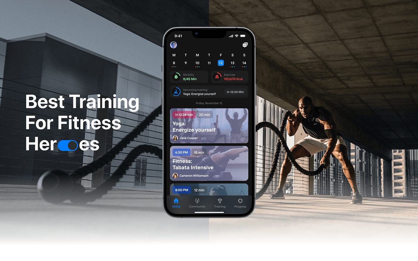 app fitness mobile mobile design sport tracker UI uiux ux