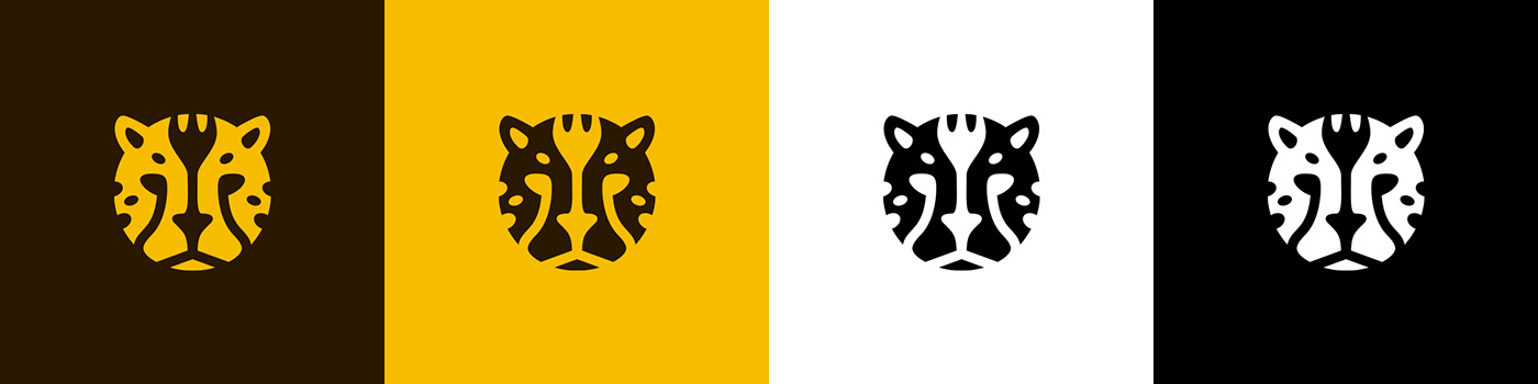 Logo Design logo cheetah fork Food  fast-food fast logorado animal branding 