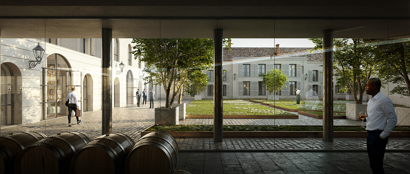 architecture Champagne rendering romuald chaigneau vray archviz visualization exterior CGI