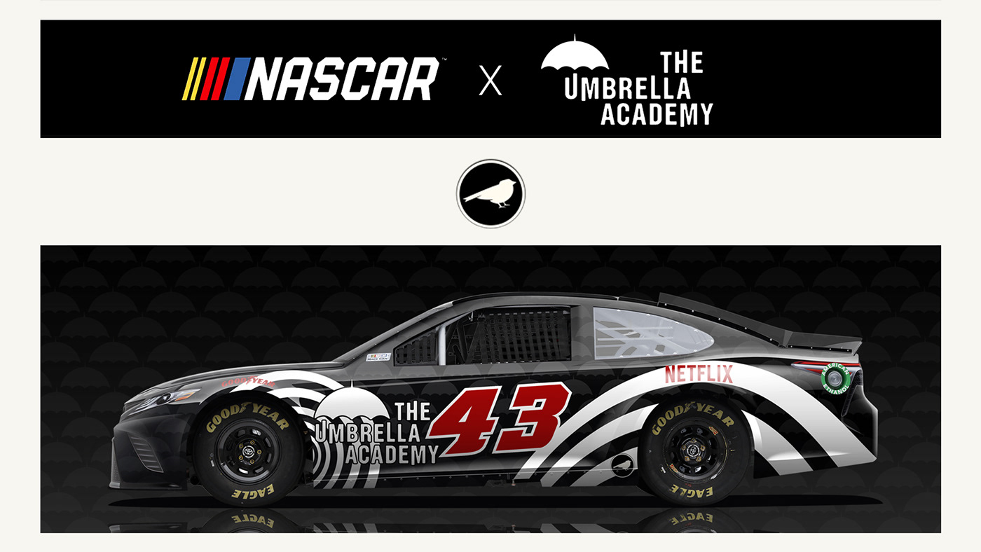 Advertising  automotive   branding  graphic design  Livery motorsports NASCAR toyota
