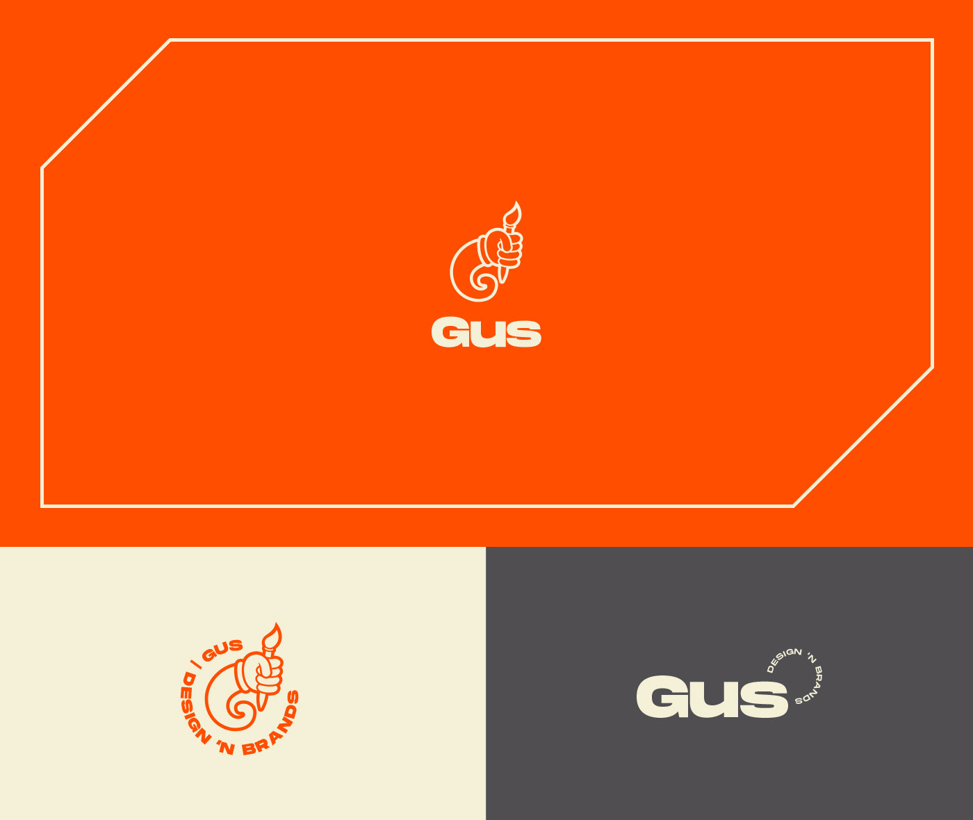 branding  designer identidade logo marca orange personal Pessoal visual ID