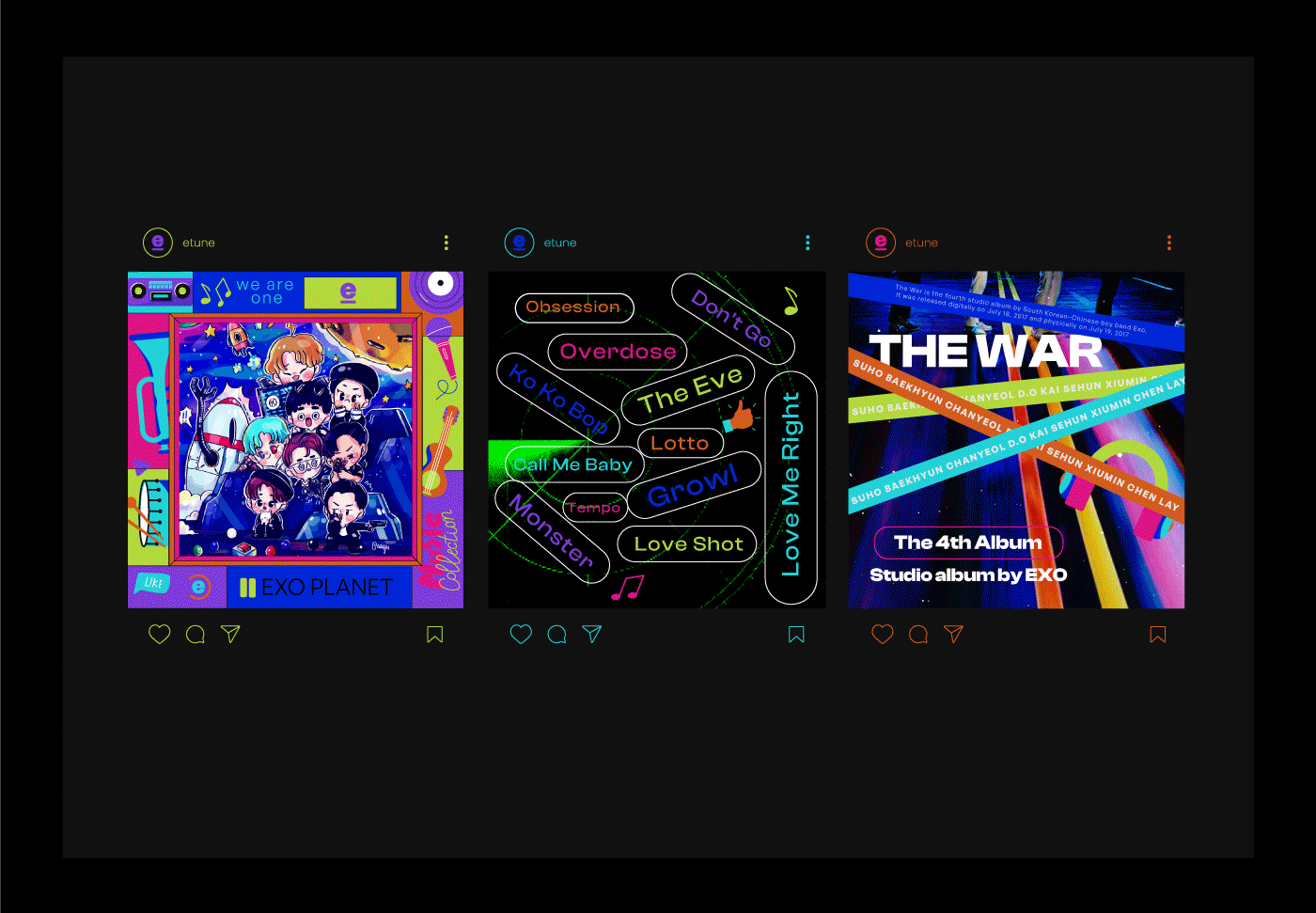 music Album album cover kpop exo concert band brand identity logo exoplanet