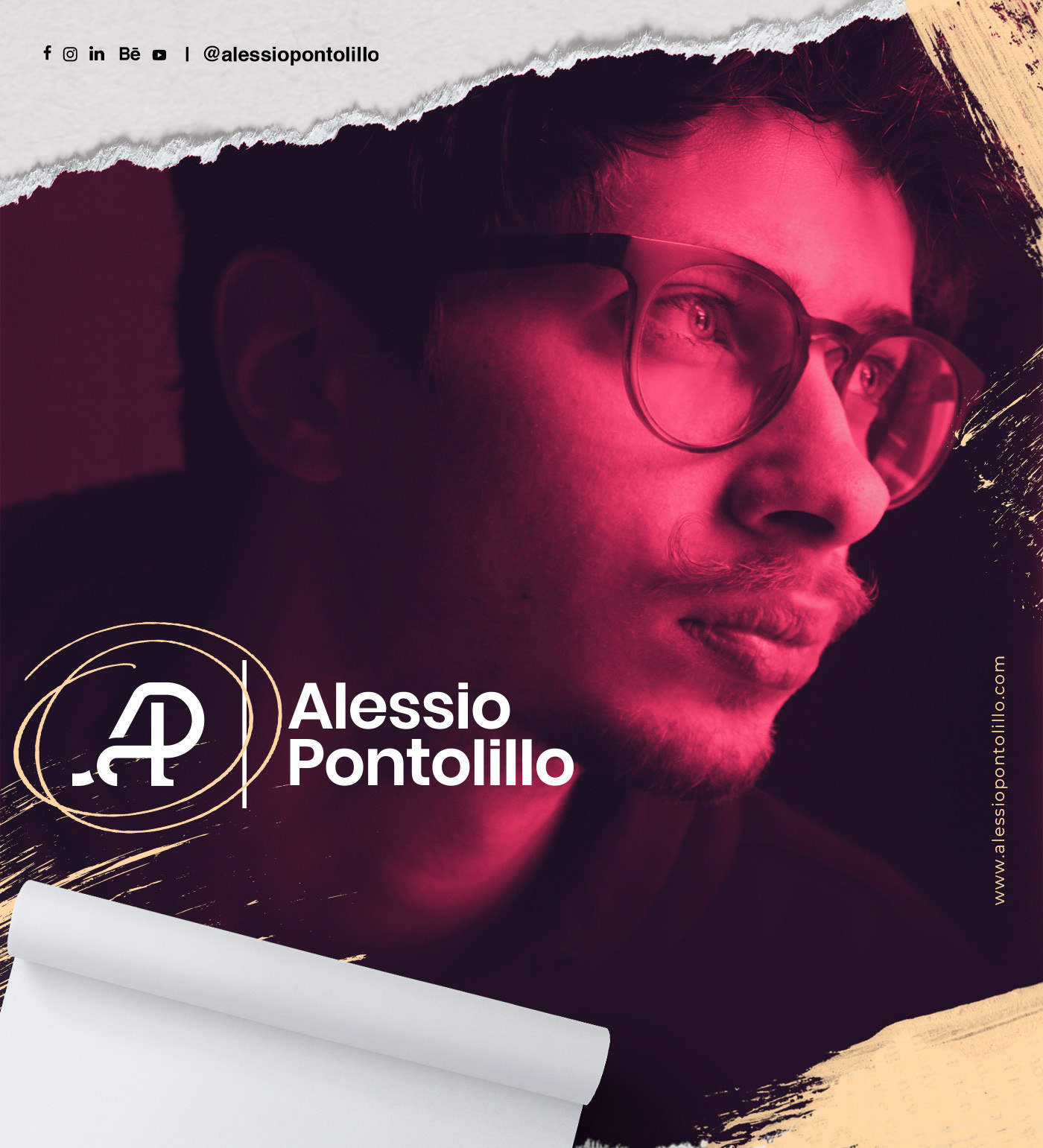 Alessio Pontolillo branding  Personal Brand brand identity Logo Design graphic design  monogram design visual design Digital Art 