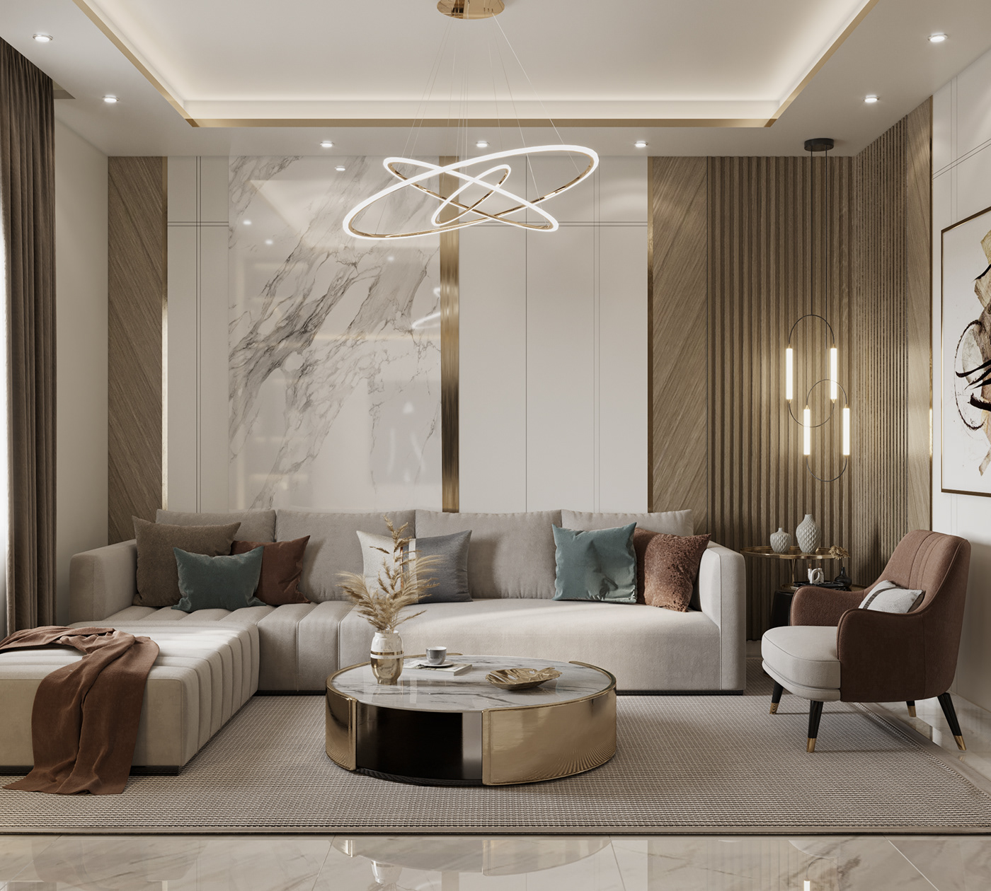 3ds max corona interior design  living room