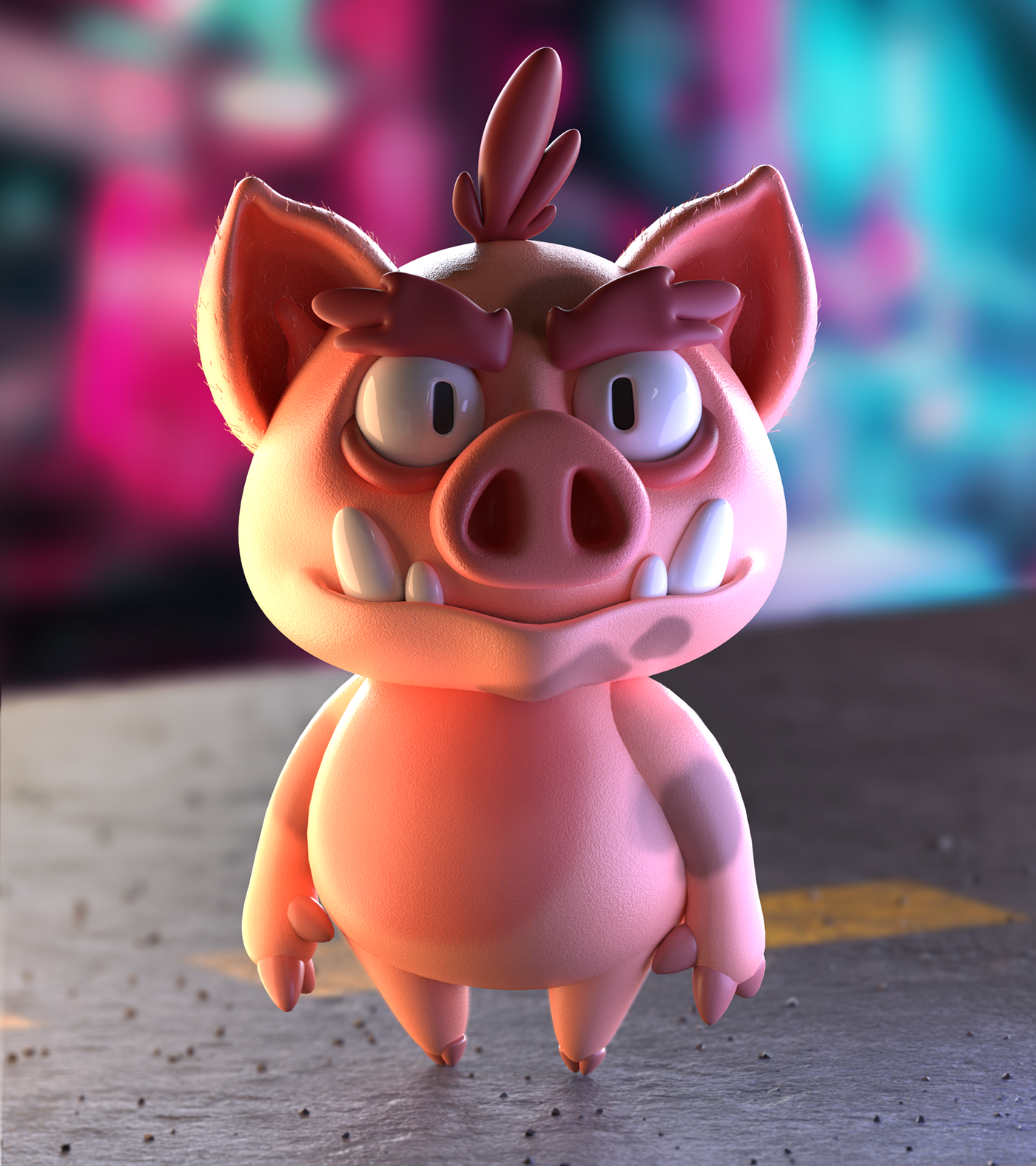 3D ILLUSTRATION  Character design  blender animation  animation3D blender3d mexico monterrey