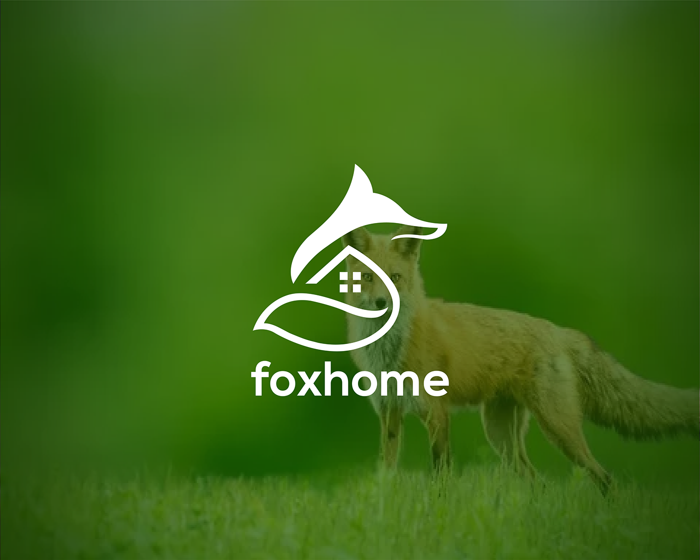 animallogo construction logo foxhome logo FoxLogo home Mortgage property logo real estate roofing