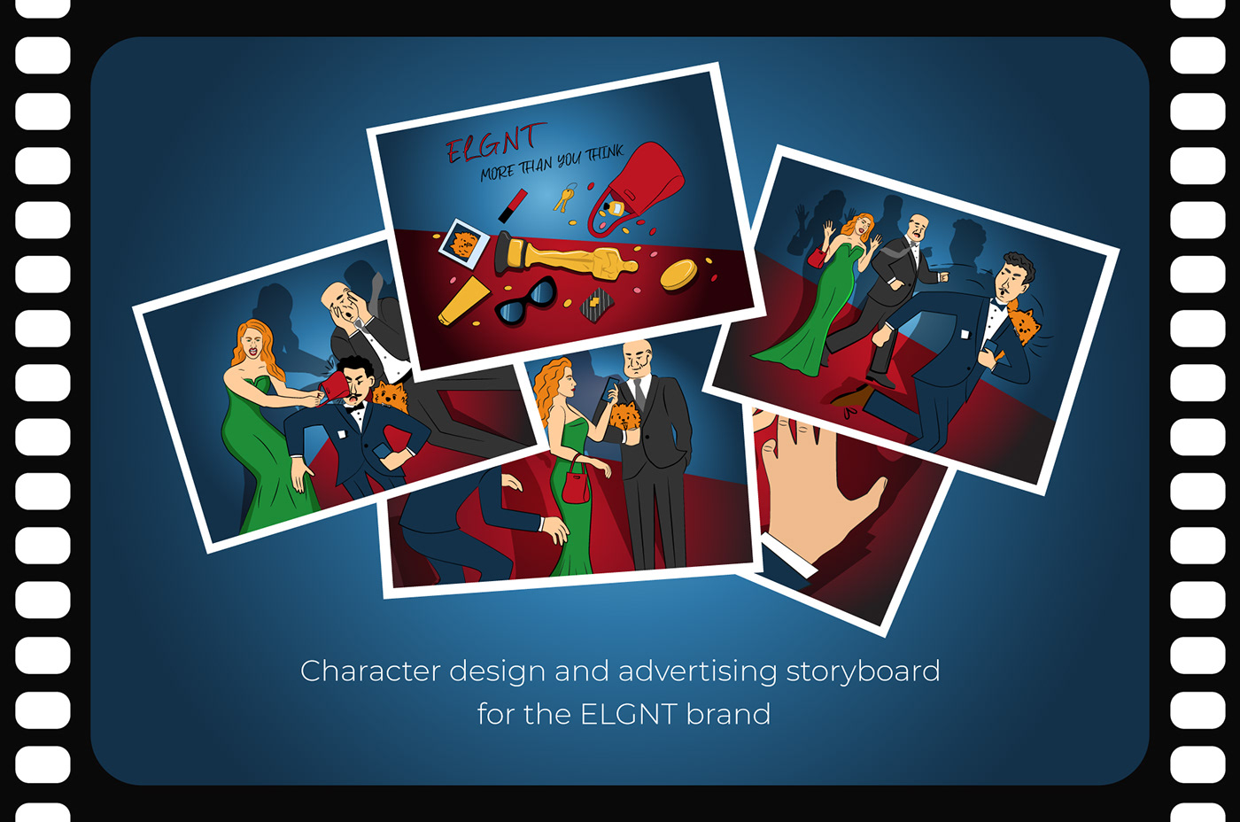 advertising storyboard for bag brand