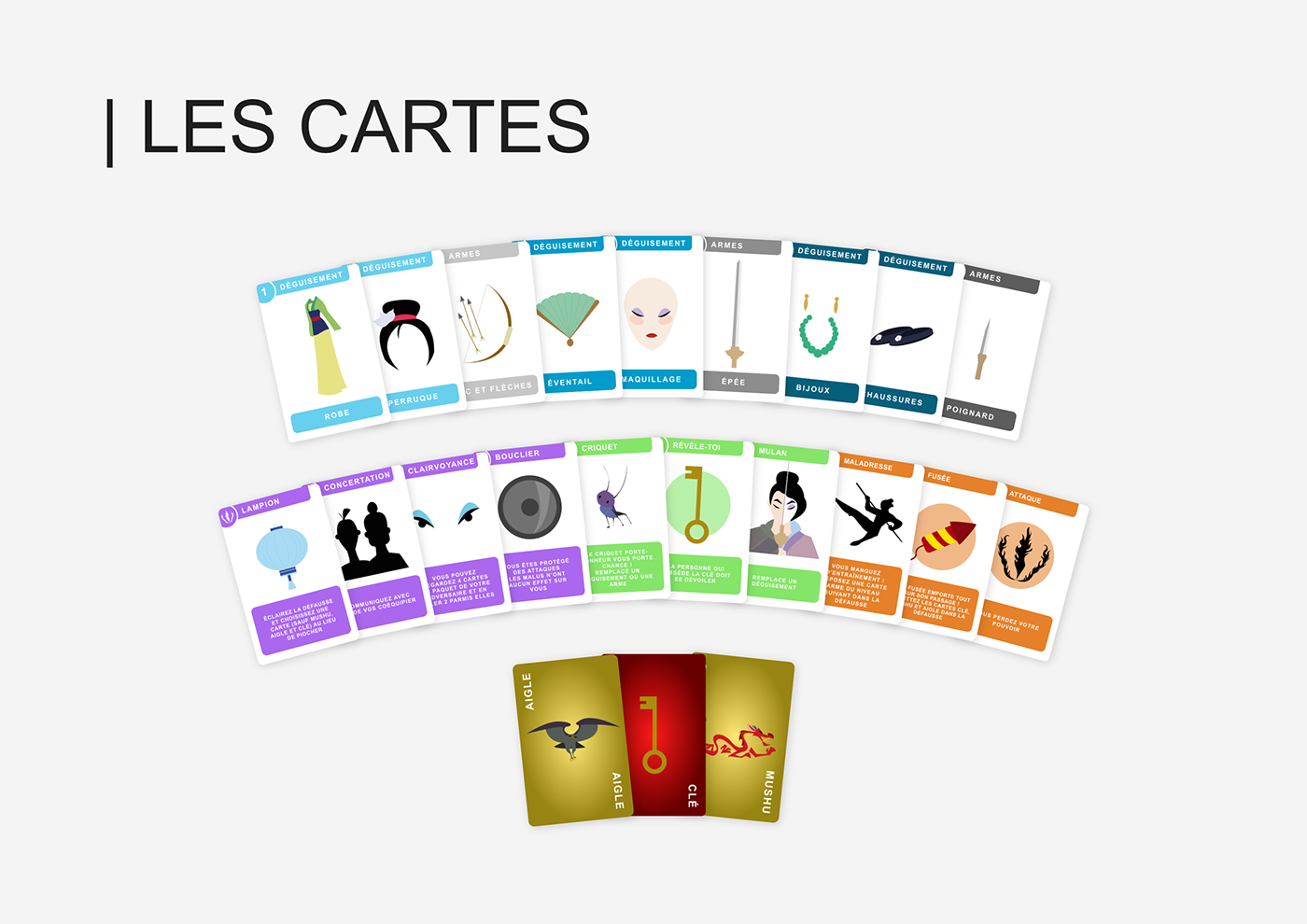 card game game design  ILLUSTRATION  mulan Palais Impérial
