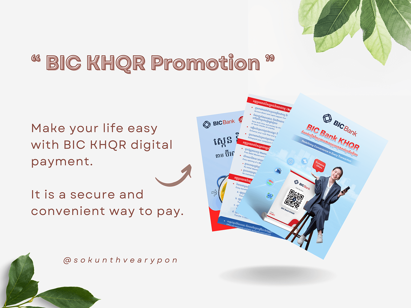 digital payments payment services Mobile app banking Promotion Advertising  branding  Flyer Design concepts design khqr