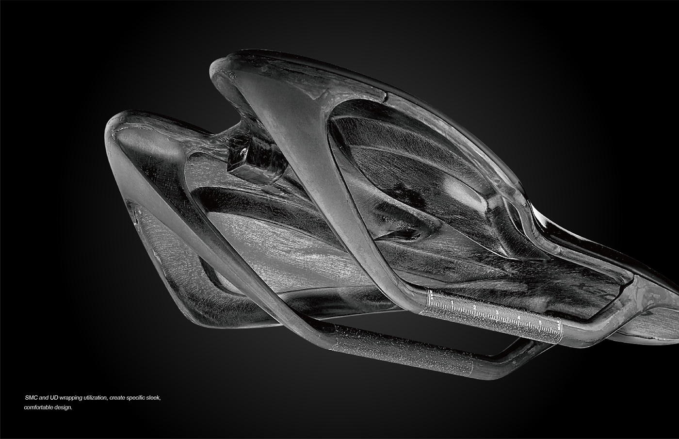 Carbon Fiber saddle Racing Bicycle integrated industrial design  mechanical engineering art lightweight design