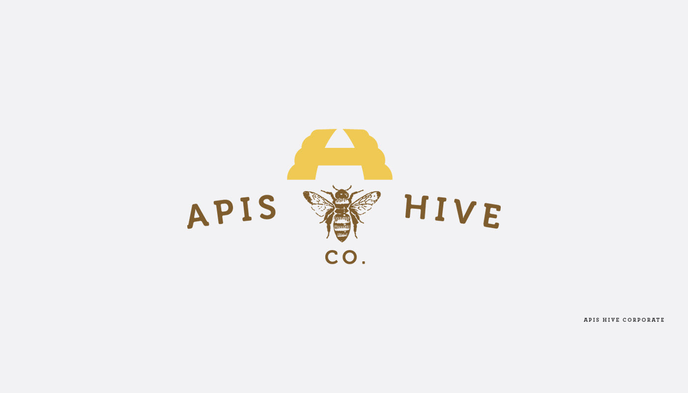 Apis Hive & Honey Co. Corporate Logo