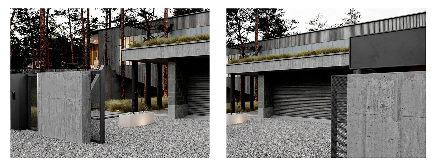 3D architecture design exterior CGI visualisation Render 3dsmax presentation house