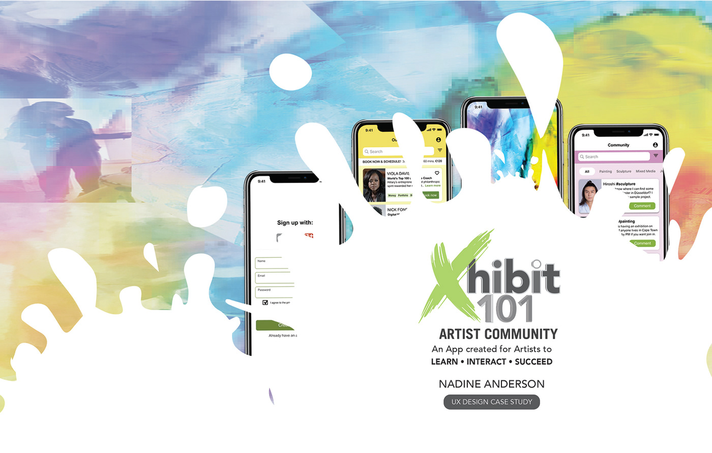 artists Case Study community design expert advice Mobile app ux