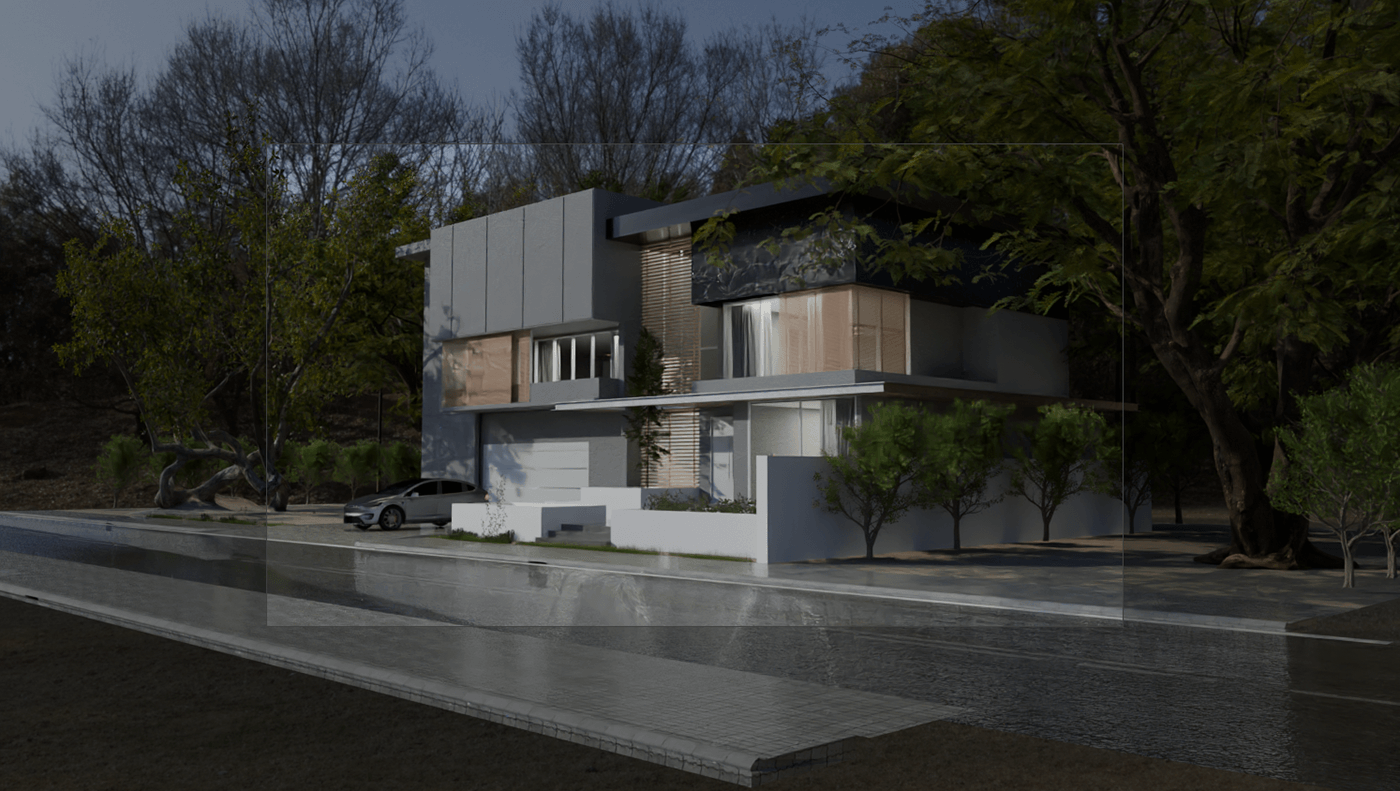 home home design exterior design architecture visualization 3D Render archviz cycles blender3d