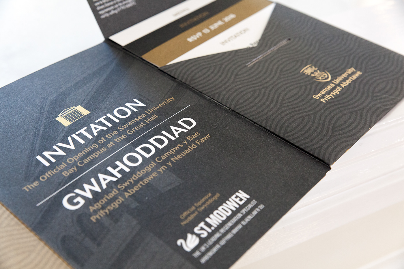 ivitation prince of wales print design  high end print Prestige layout Event Branding Layout
