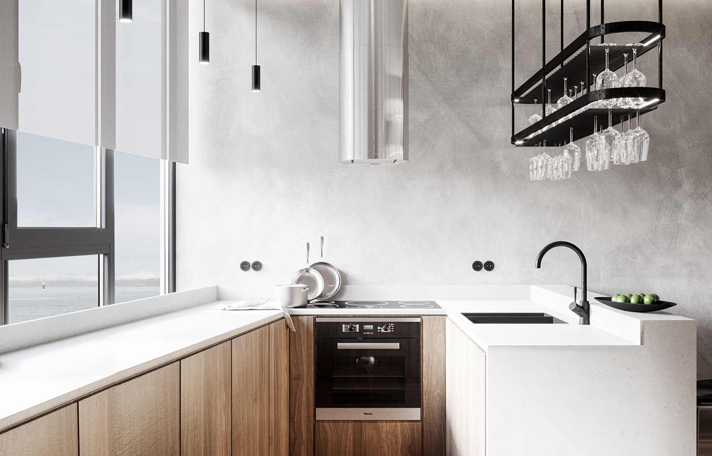 Modern Design kitchen minimalism binar design Interior architecture