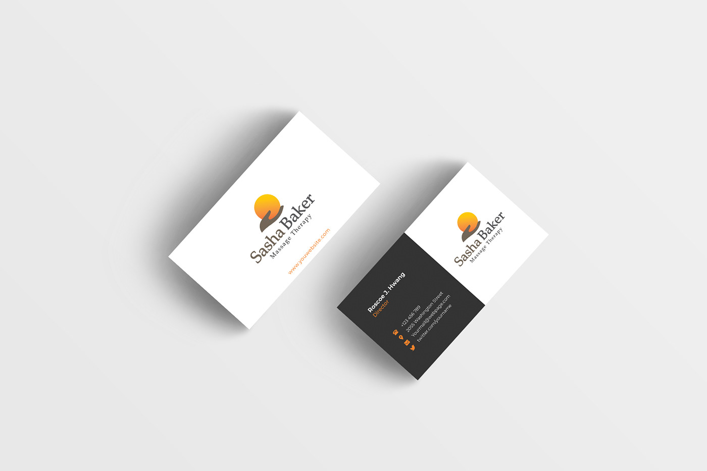 branding  business business card Business card design card design marketing   Mockup Name card