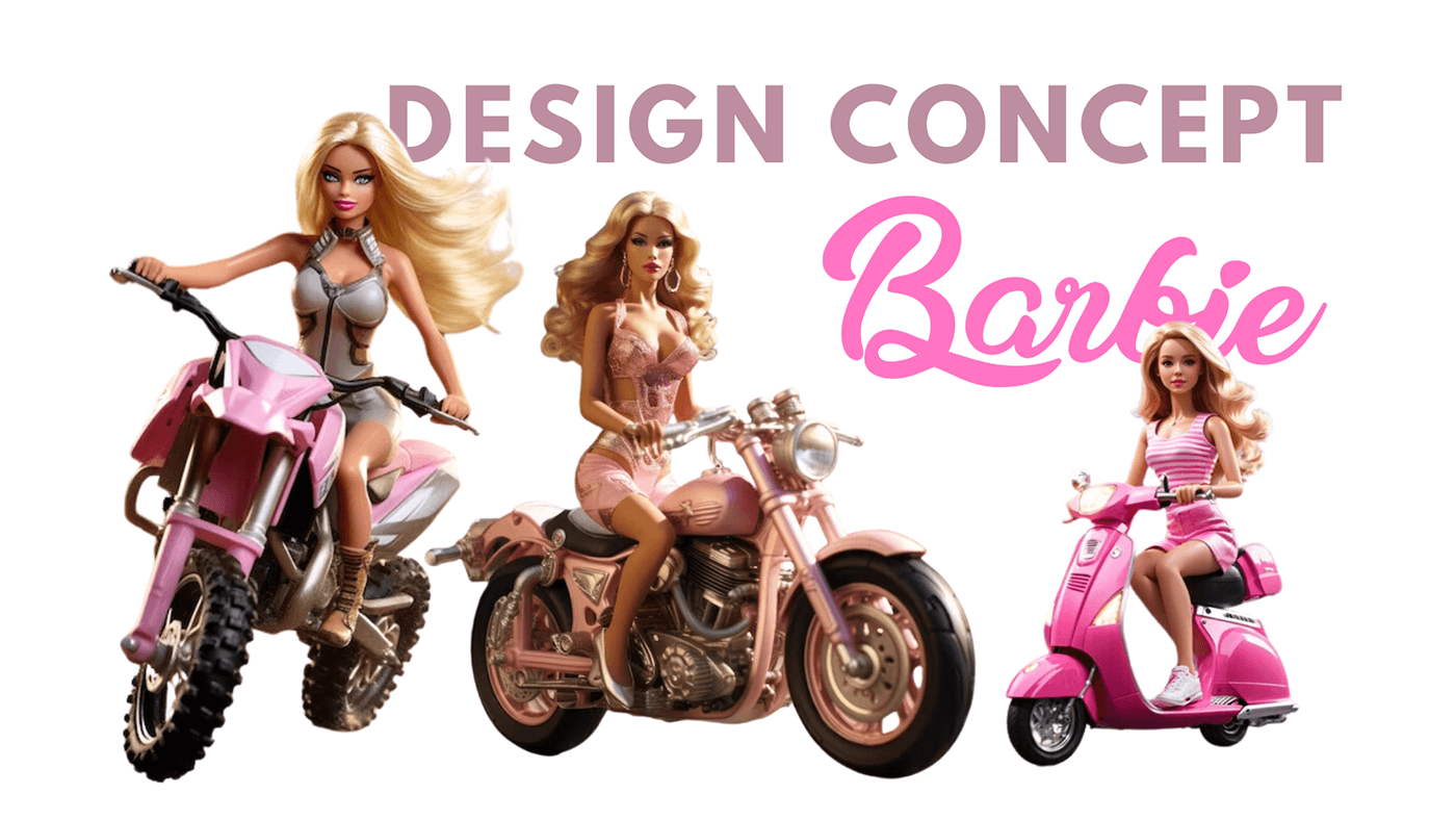barbie Maya 3dmodelling   Render modelling jetbike
