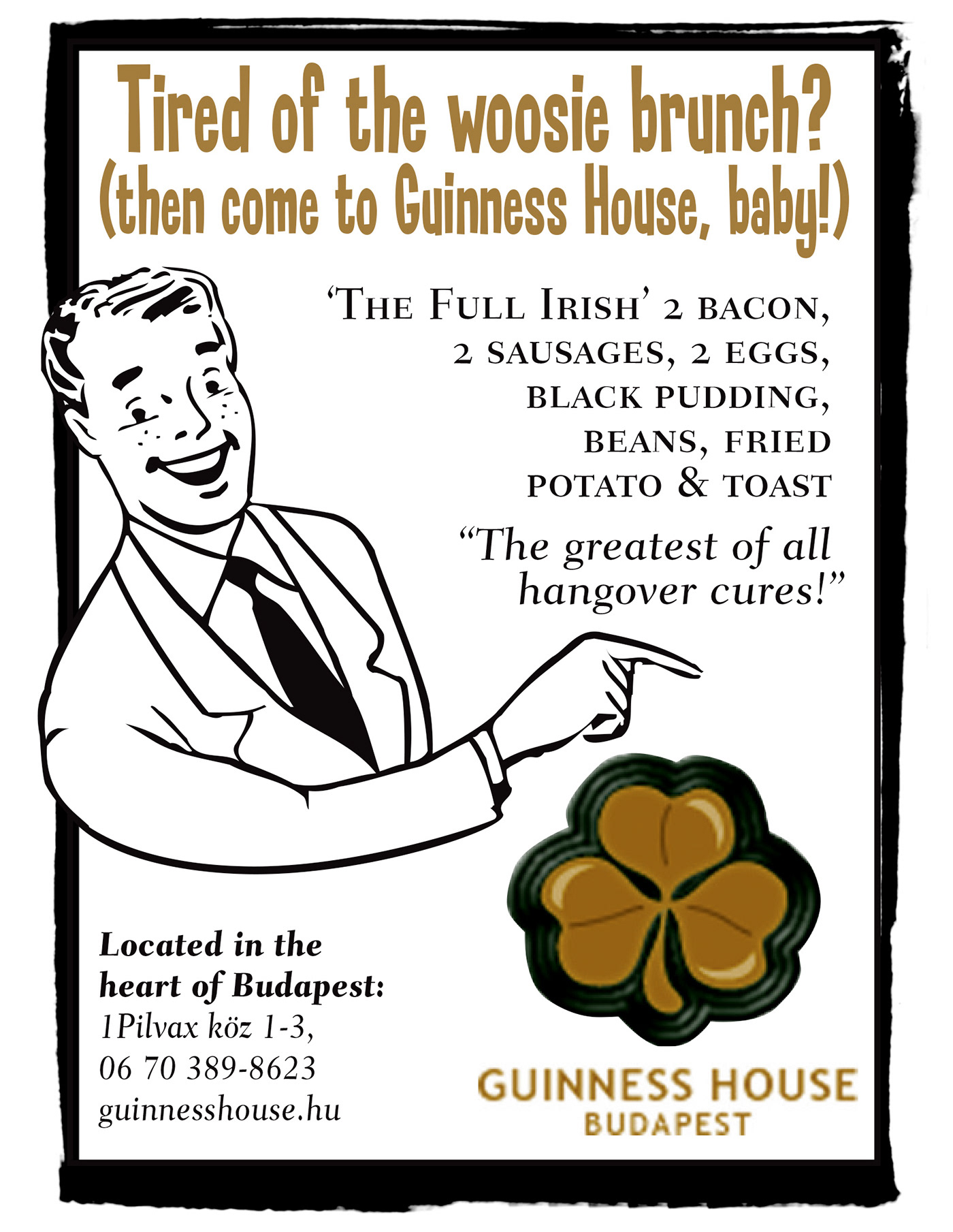 ads Advertising  campaign flyer Irish Bar marketing   outdoor advertising print pub