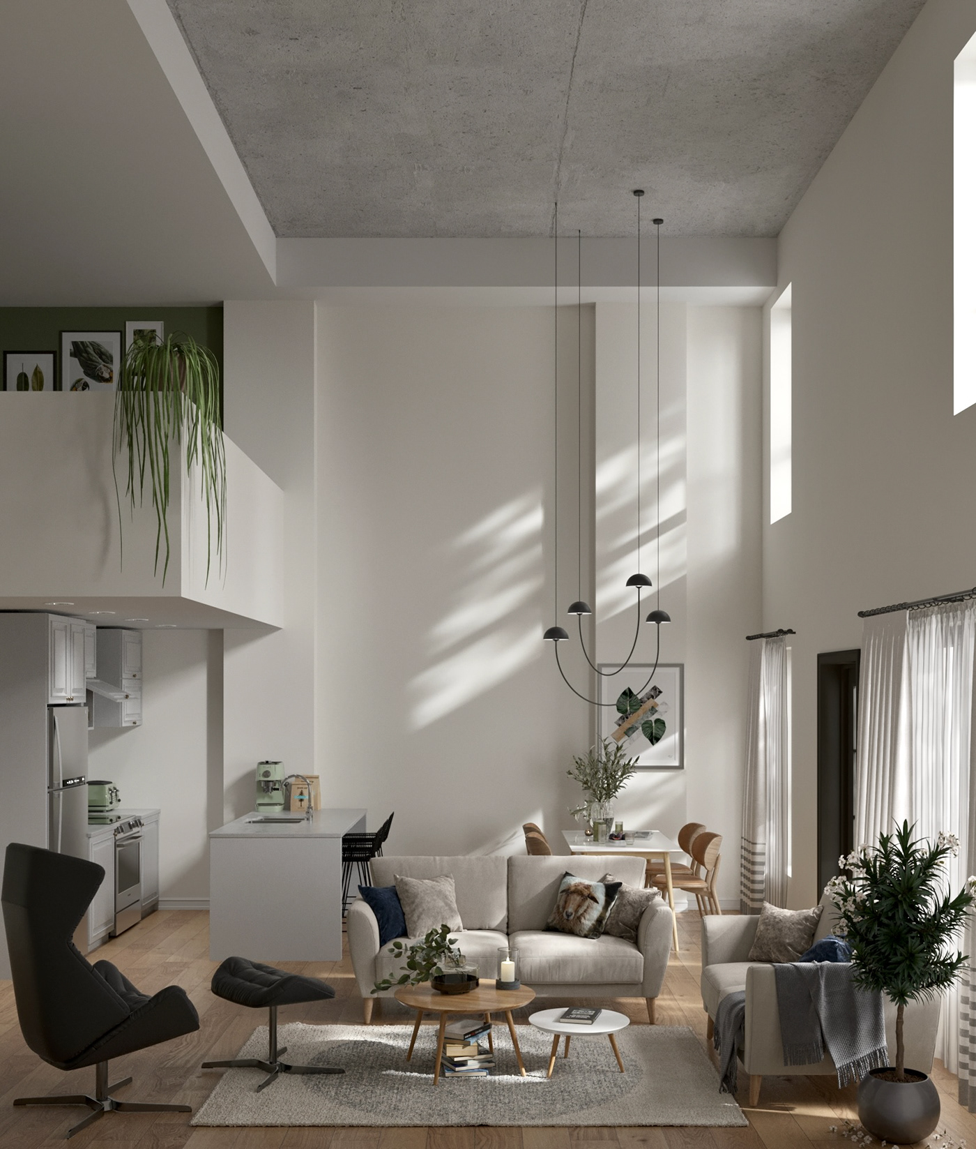 3dsmax apartment CoronaRender  Interior visualization