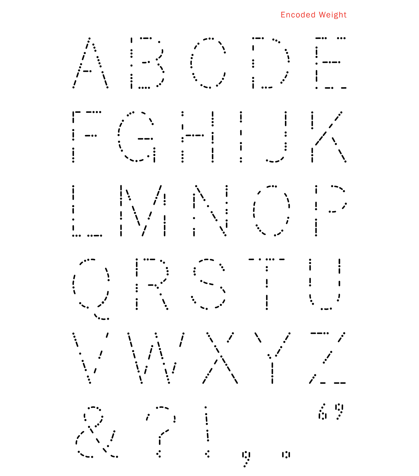 type font morse code Dash dot line modern simple minimal secret ENCODED encrypted code expressive Typeface