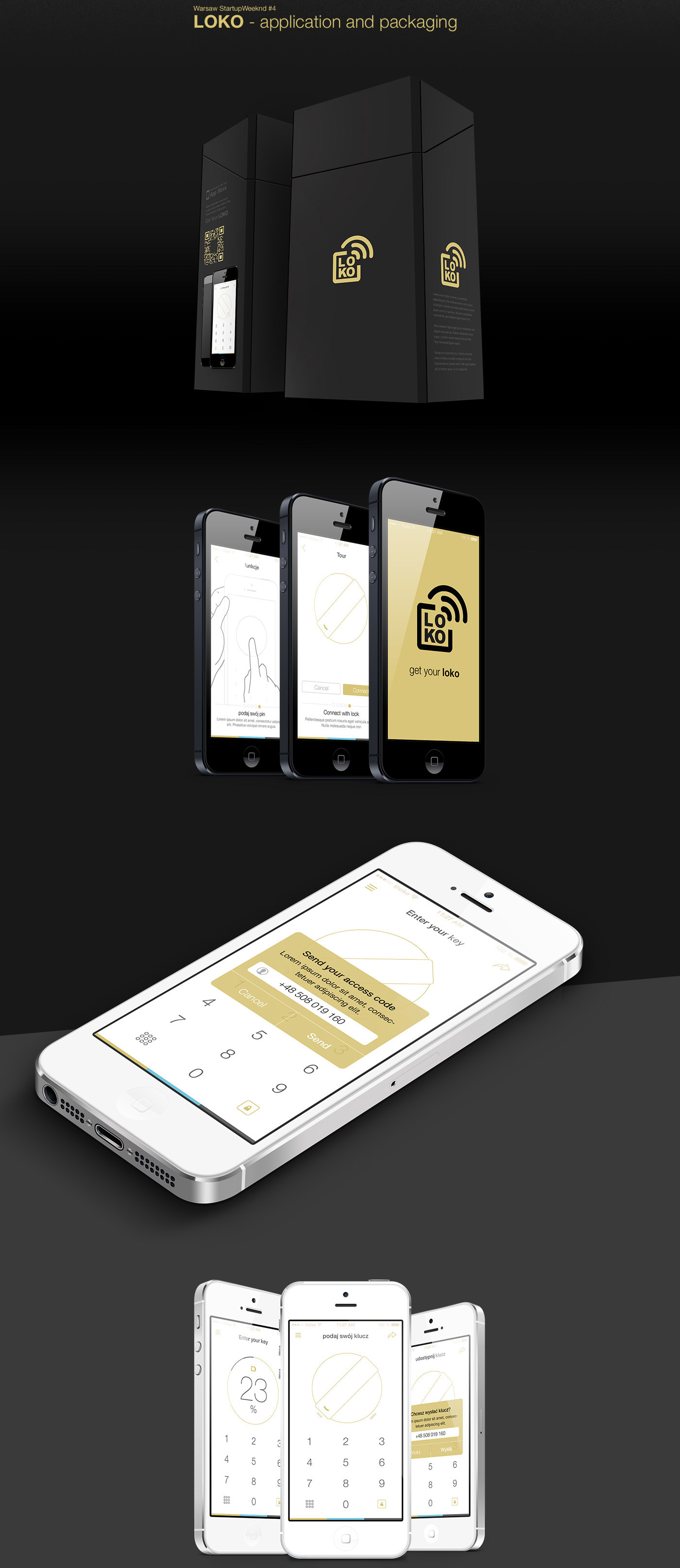 brand logo app application ios iOS 7 iphone Logotype black gold