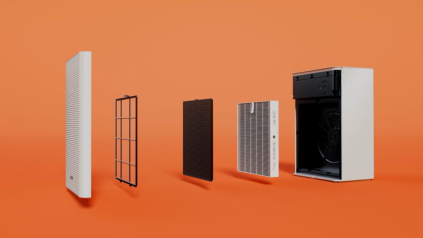 brand cinema4d motion design octane product airconditioner bespoke colorful pop Samsung
