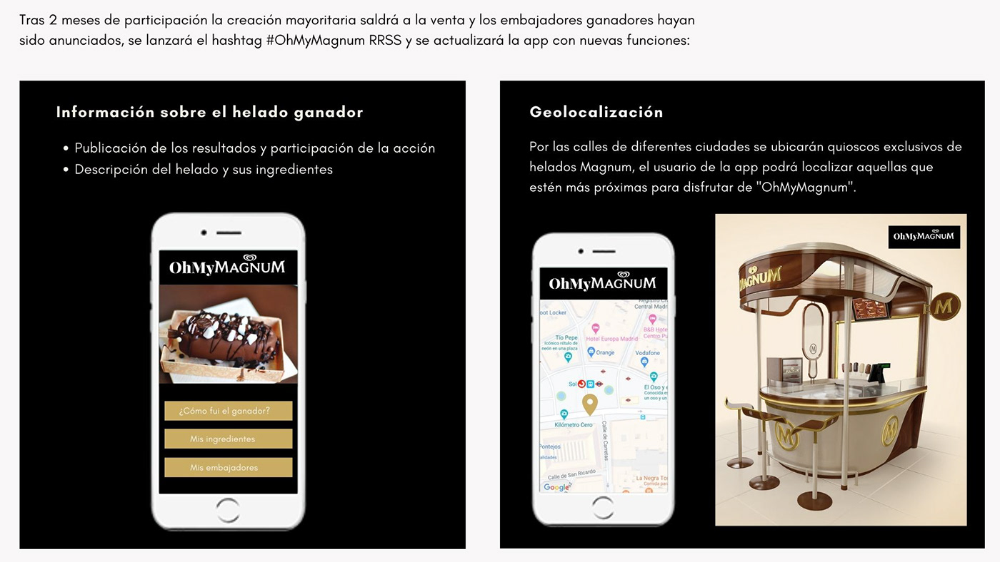 app helado interactivo magnum mobile marketing publicidad target diseño corporativo Logotipo