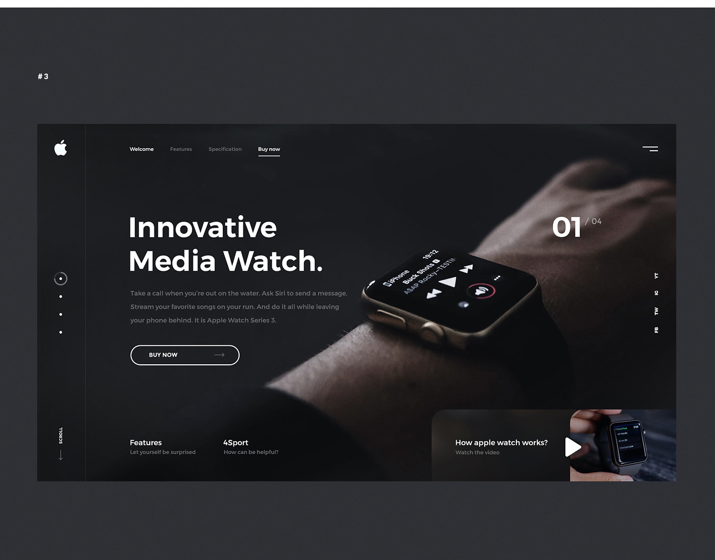 ux UI Website homepage slider car game shoes clothes watch