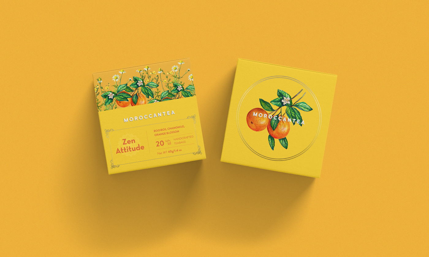 tea Packaging packaging design food and drinks Beverage Design botanical ILLUSTRATION  gold elegant graphic design 