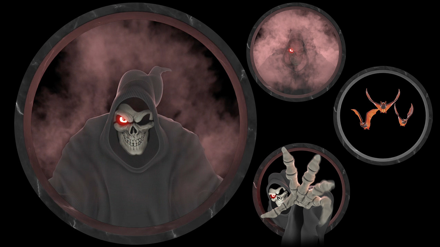 hologram Holograms 3D visualization interior design  Render Character design  Halloween Scary creepy