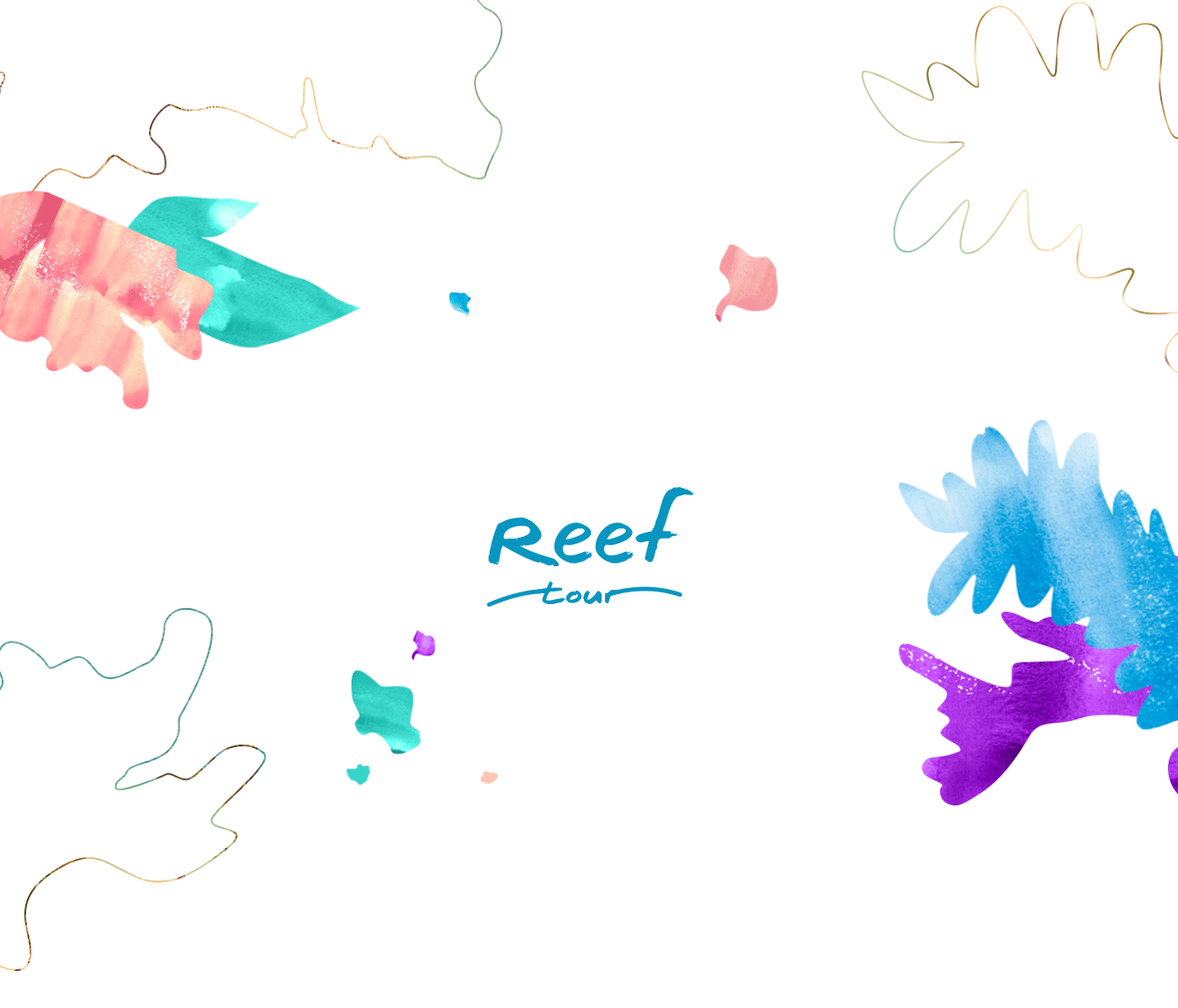 branding  traveling agency art direction  identity business card reef tour