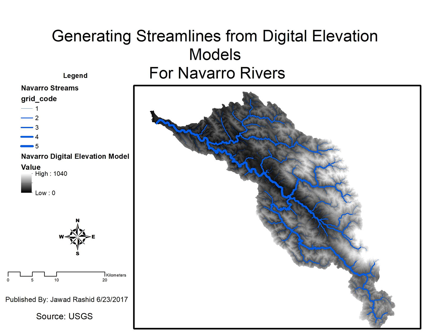 ArcGIS Mapping GIS rivers navarro streams geoprocessing analyst