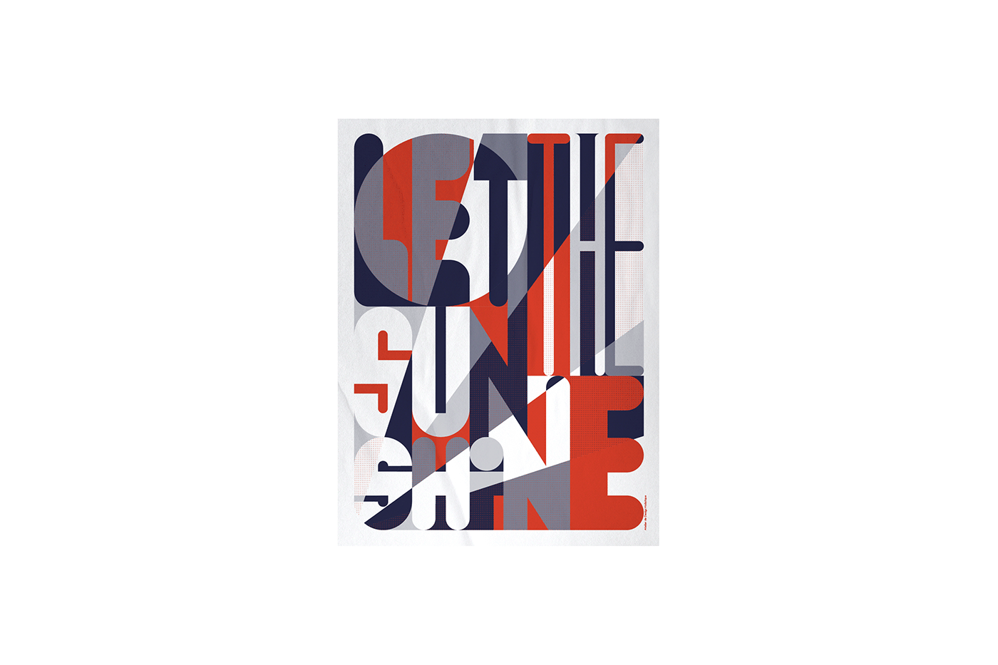 Typographie vector design Printing sérigraphie lyon toulouse Nantes couleurs géométrique