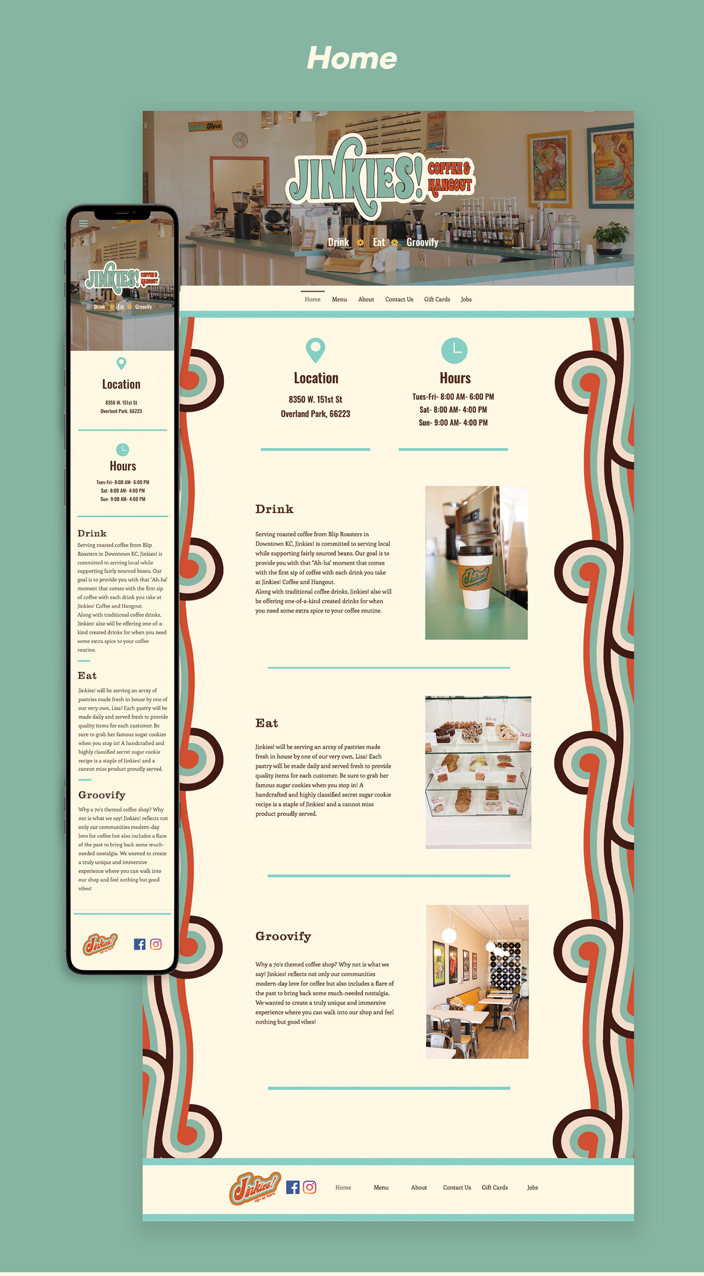 adobe adobeillustrator adobephotoshop coffeeshop design Layout uxdesign Webdesign websiteredesign