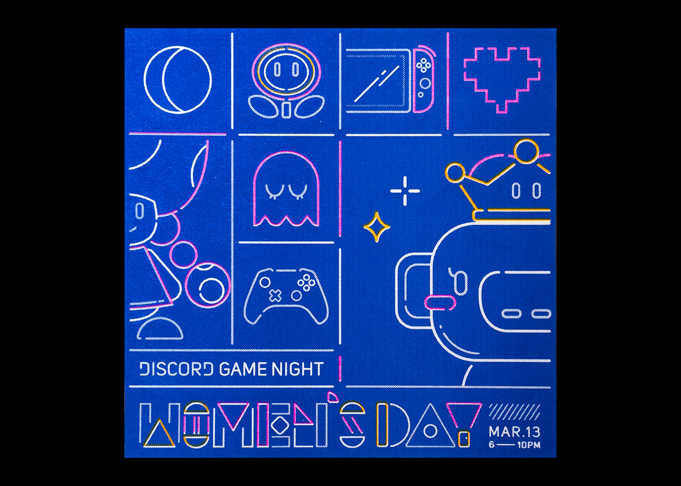 console discord game graphic design  mario Nintendo Pac-Man switch wumpus motion
