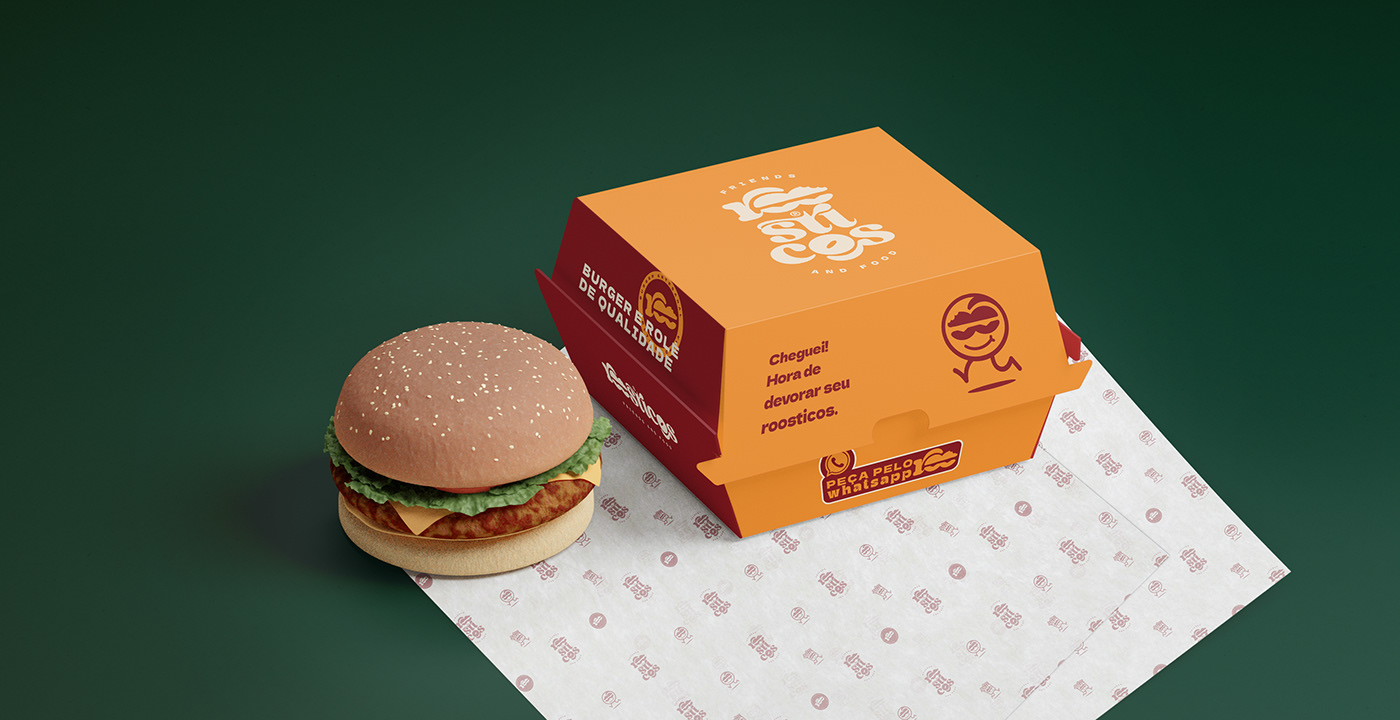 Packaging Fast food food branding visual identity Logo Design brand logo graphic design  branding  adobe illustrator