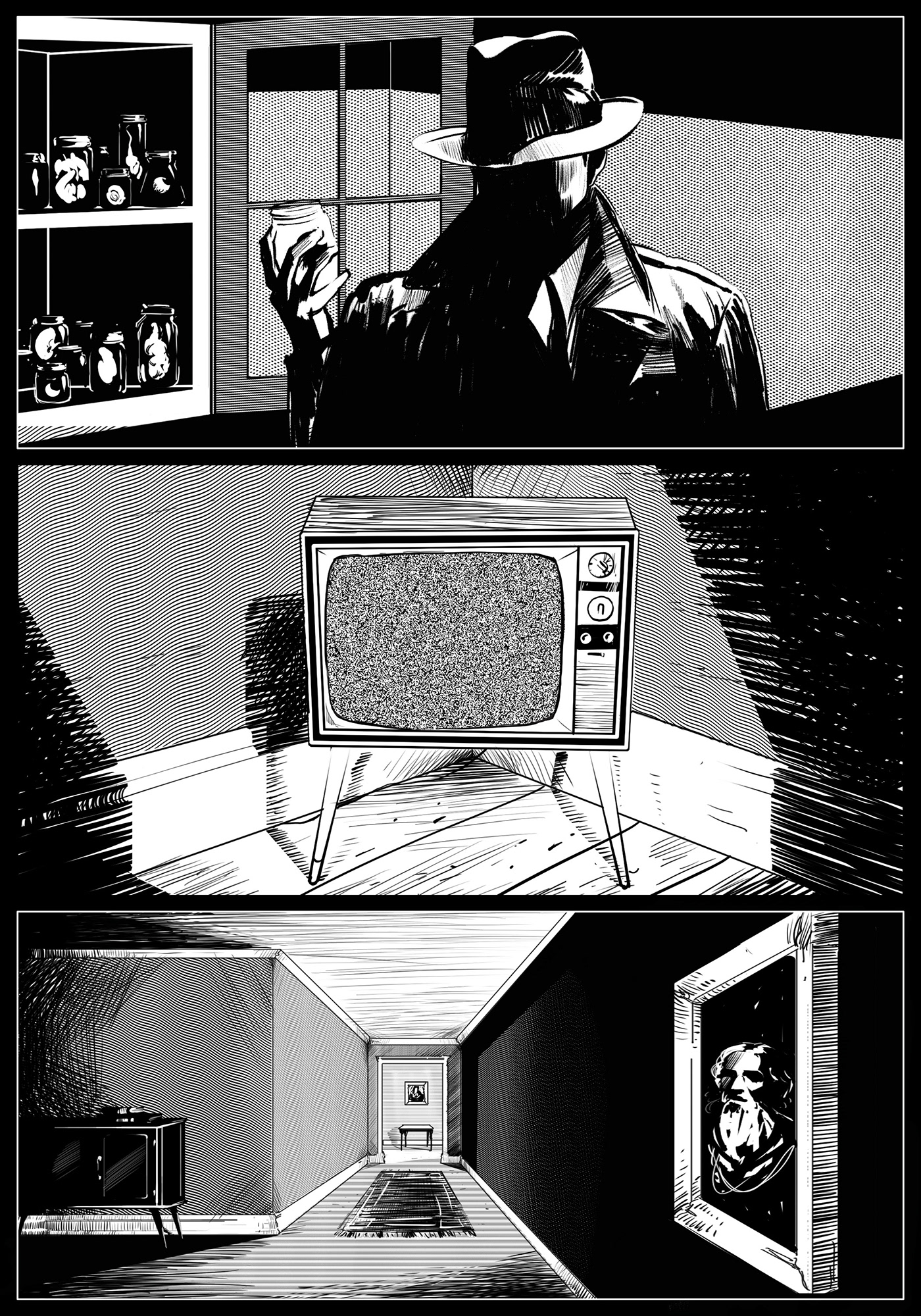 comic concept dark Digital Art  graphicnovel horror ILLUSTRATION  visual visualdevelopment