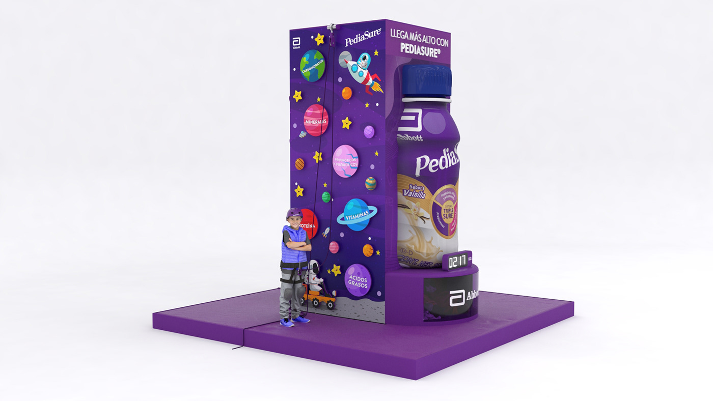 3D Activación Btl Campaña children publicidad Render vray
