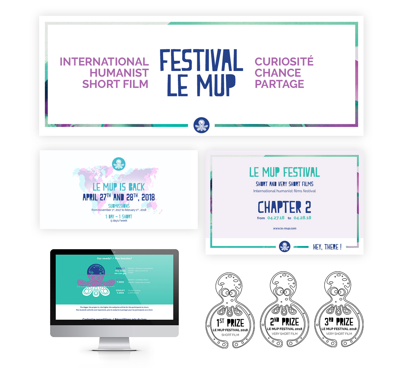 festival art direction  Montreal crowdfunding graphic design  Webdesign TEAMWORK