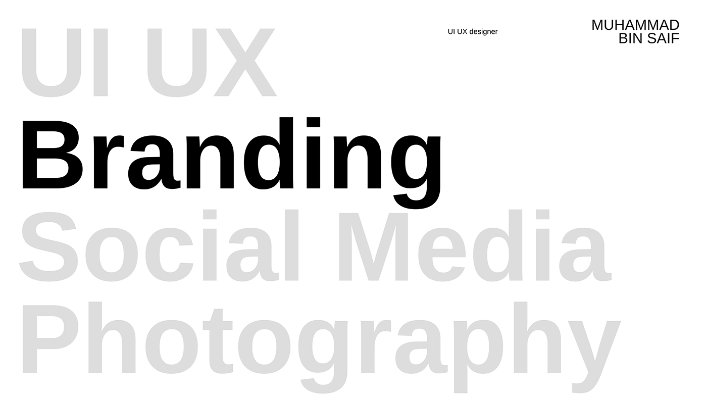 portfolio UI/UX Photography  Social media post