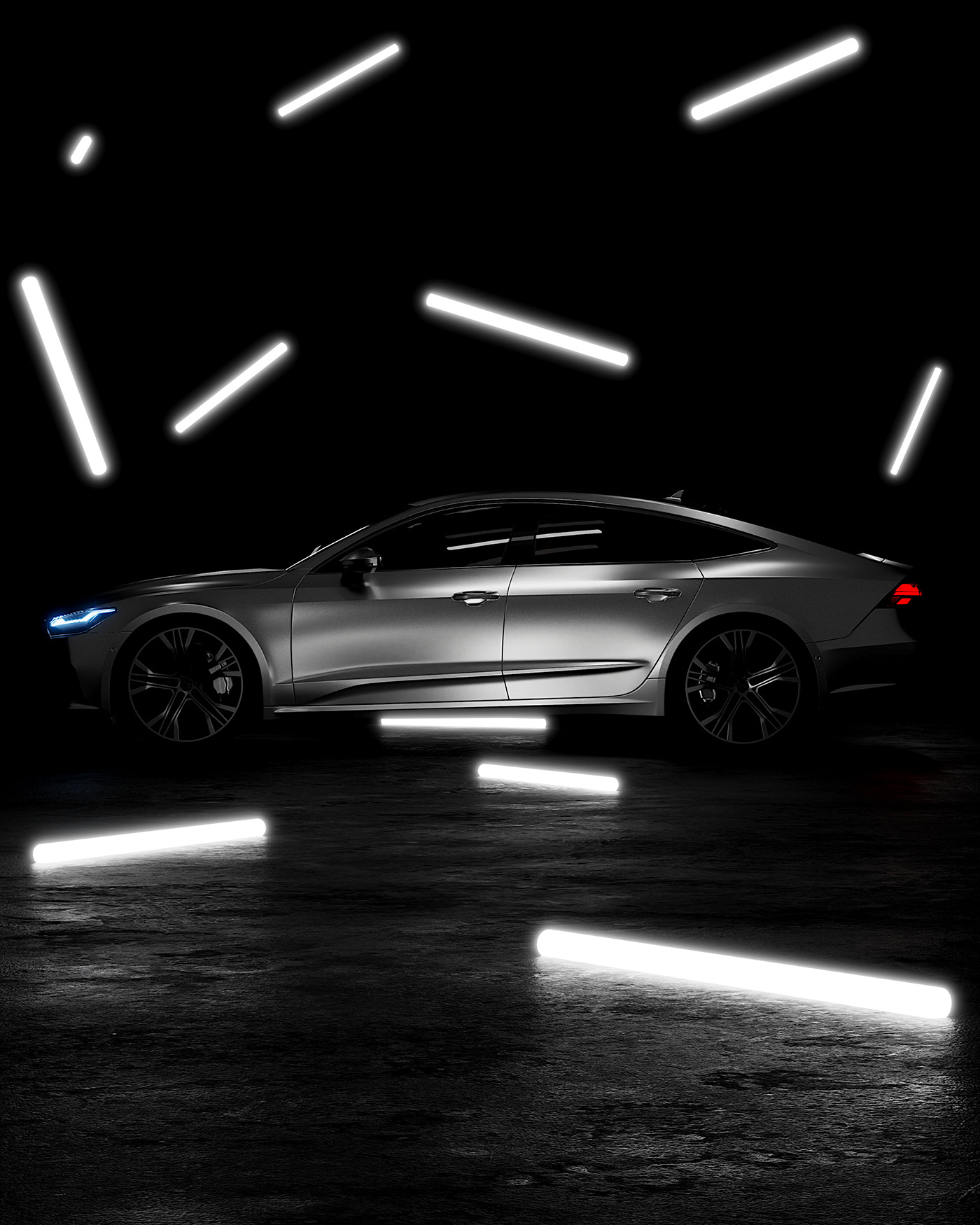 Cars Audi Advertising  visualization automotive   Render CGI rendering photorealistic 3D