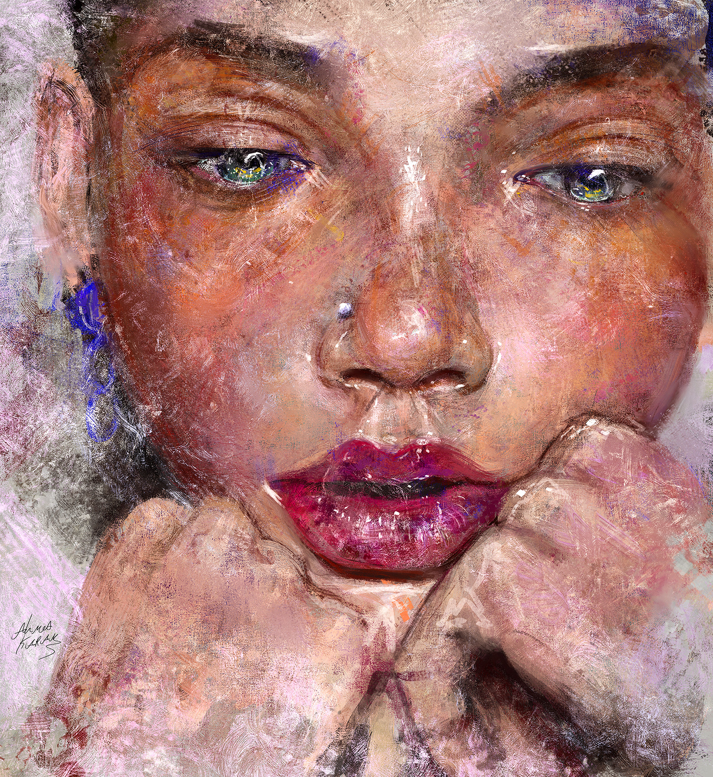 color painting Digital Art  digitalpainting Frida Khalo music nipsy husle Oil Painting portait poster Joker 2019