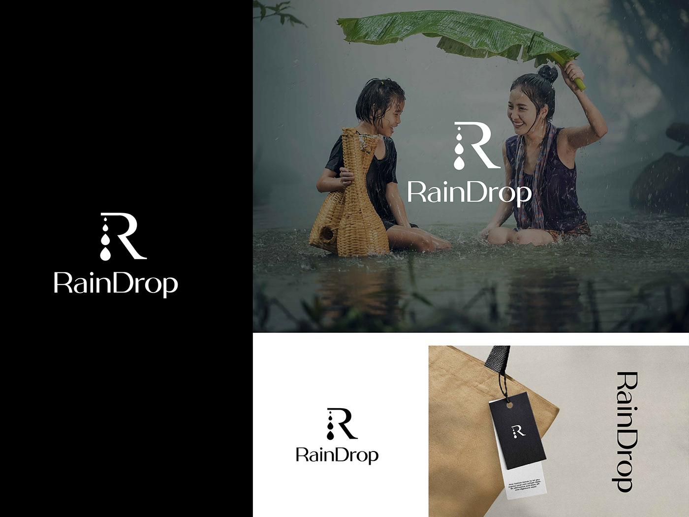 Logo Design rain water drop logo designer design logo Graphic Designer Social media post designer