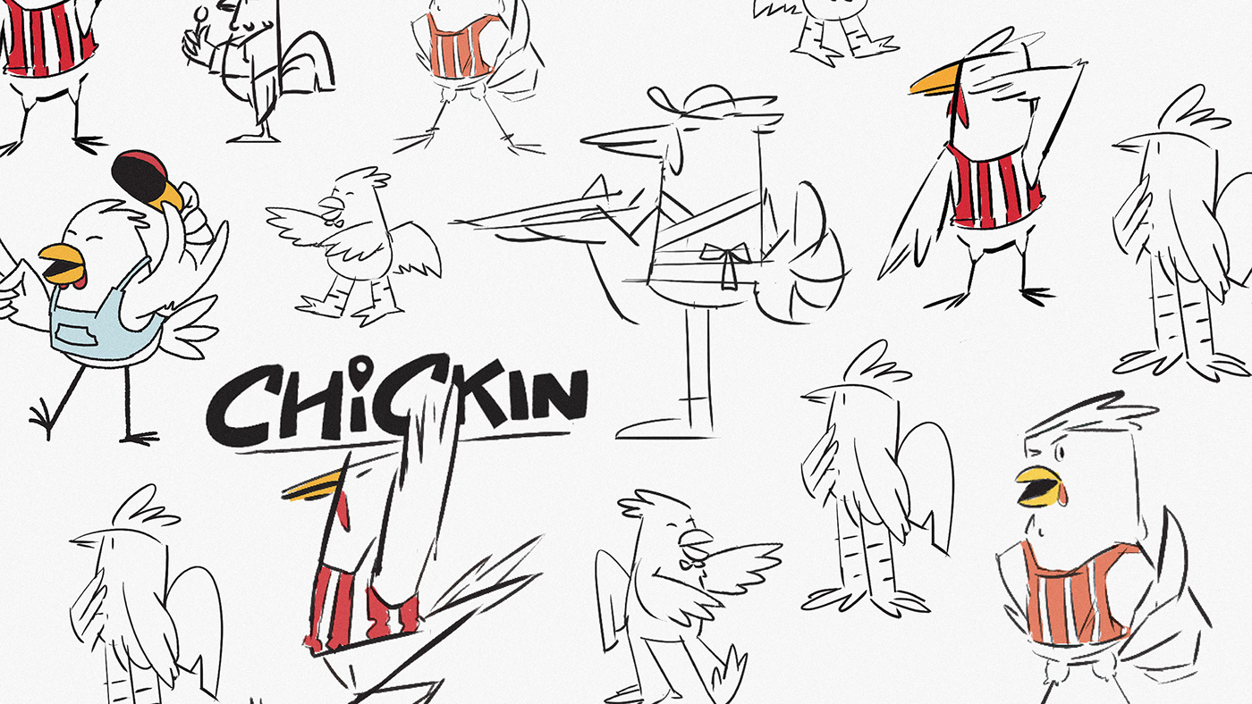 branding chicken chickin F&B fastfood foodtrunk ILLUSTRATION vietnam