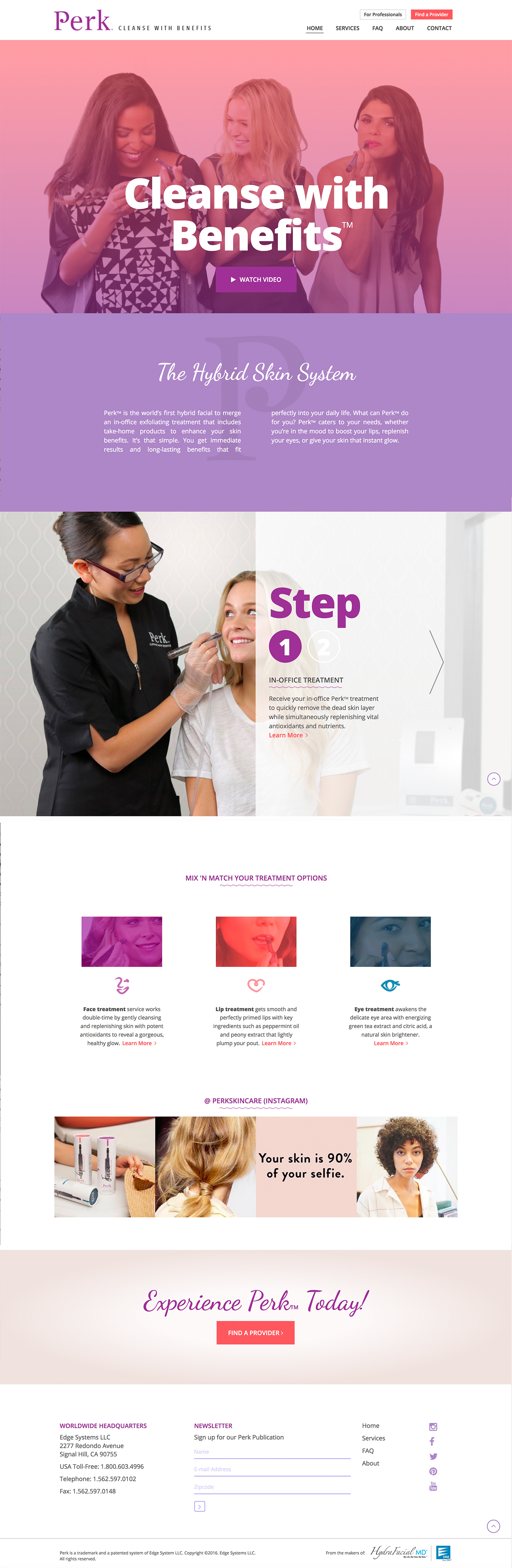 millennial minimal product design  skincare Website cosmetics